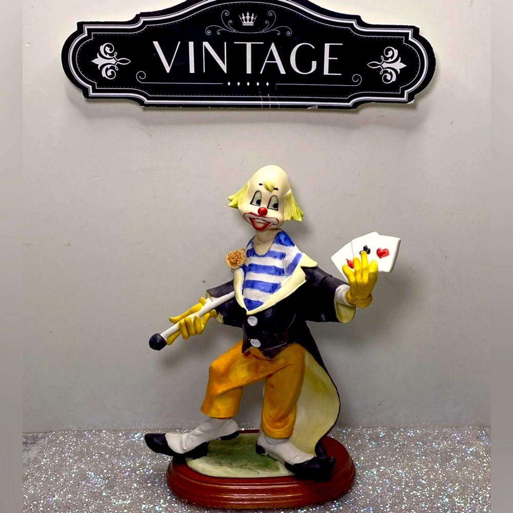 VTG 1950s Hobo The Clown Statue Statue Figurine Price Products Decor Playin Card